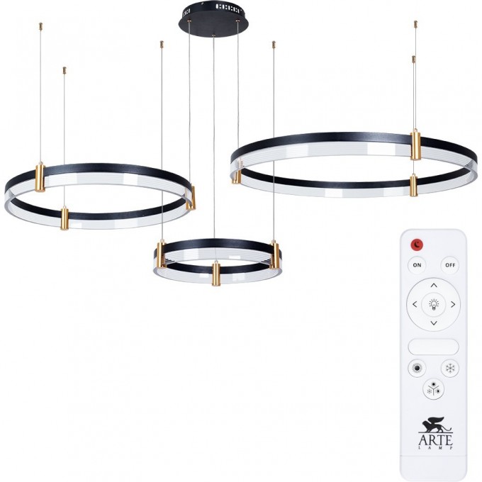 Люстра ARTE LAMP MERCURY A2185SP-3BK