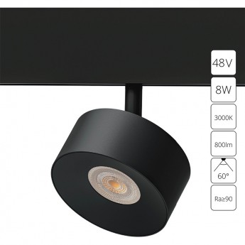 Магнитный трековый светильник ARTE LAMP LINEA A4771PL-1BK